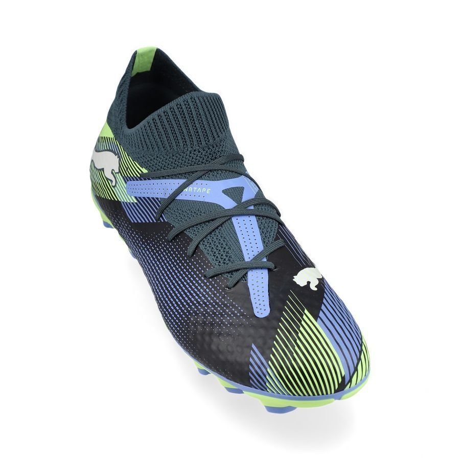 PUMA Future 7 Pro FG/AG Lights Out - Gray Skies/Blanc/Fizzy Apple Enfant
