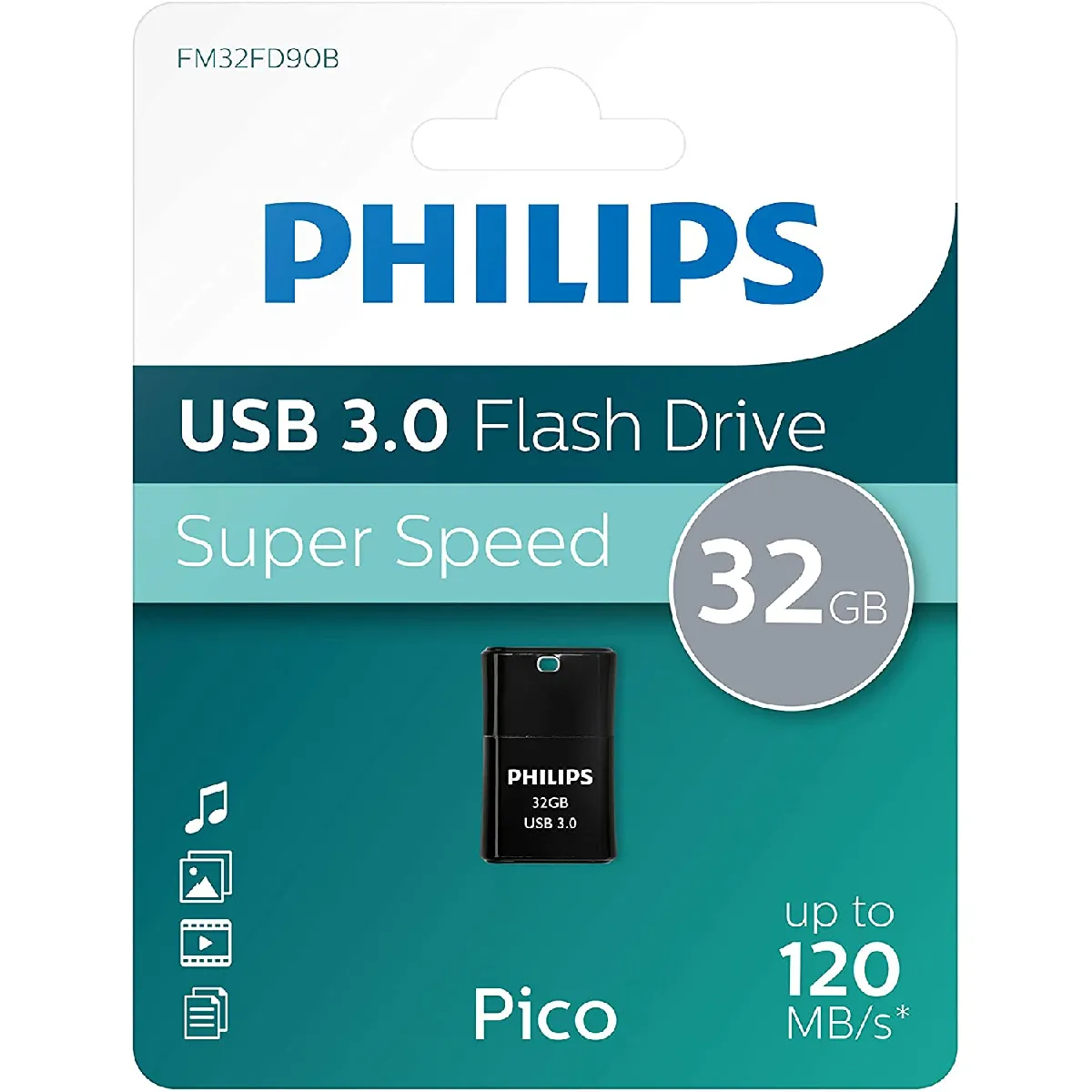Philips USB 3.0 32 Go - Noir