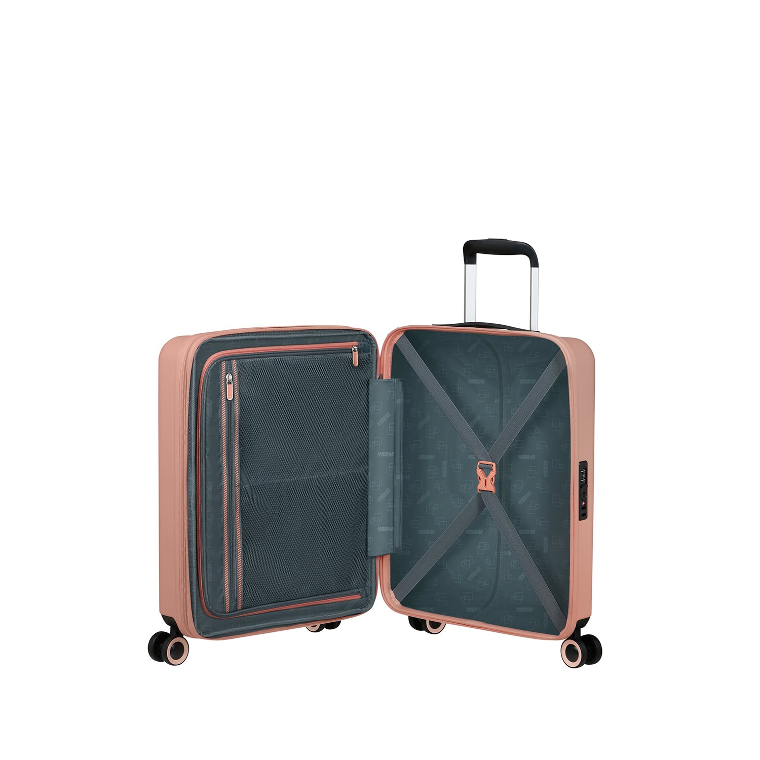 American Tourister Dynabelt Spinner 55/20 Exp TSA sandy rose