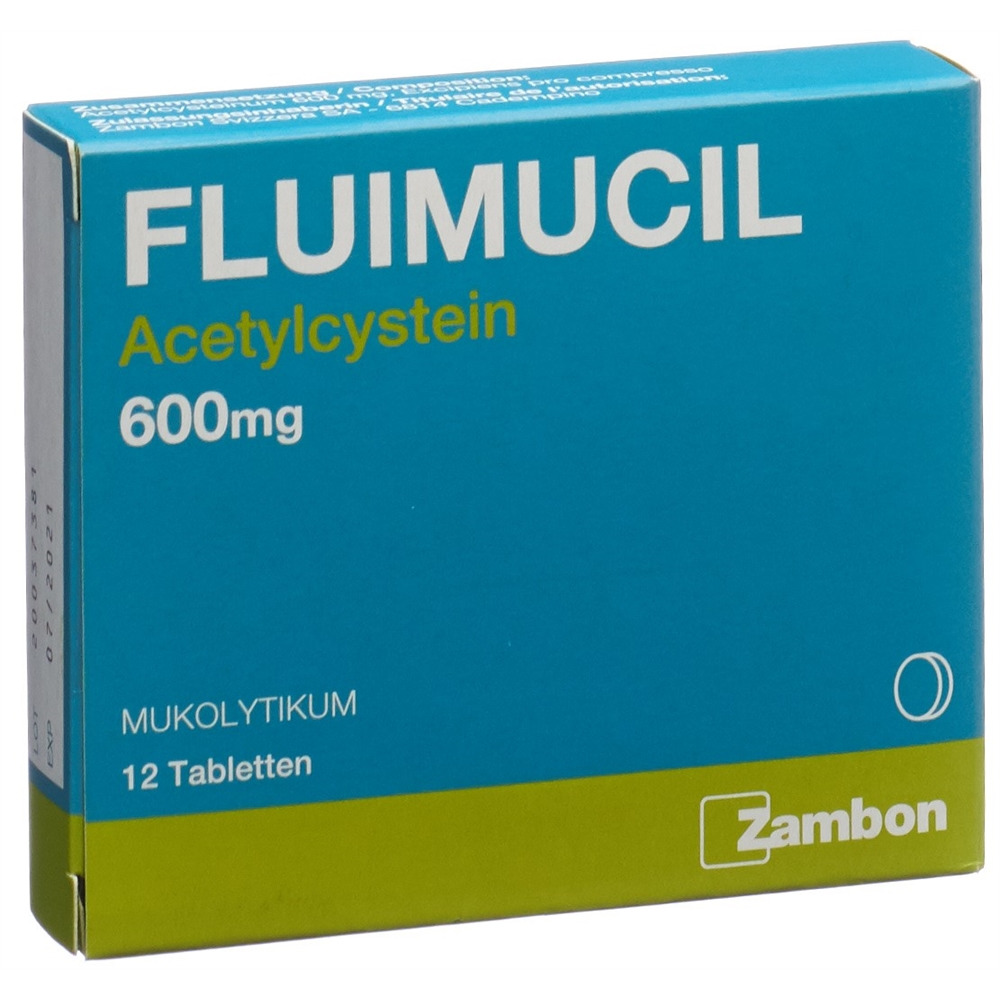 FLUIMUCIL Tabl 600 mg (D) Blist 12 Stk