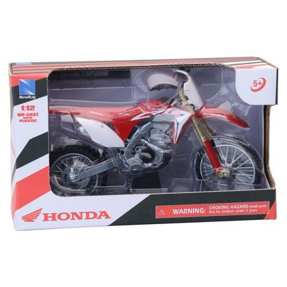 Miniature Newray Moto Honda 450 CRF - Echelle 1/12° - Rouge / Noir
