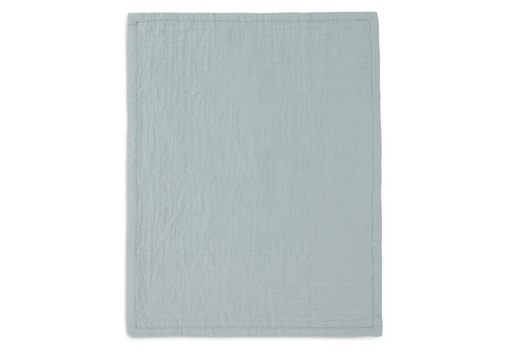 hydrofiele wiegdeken Jacquard - Sea Green