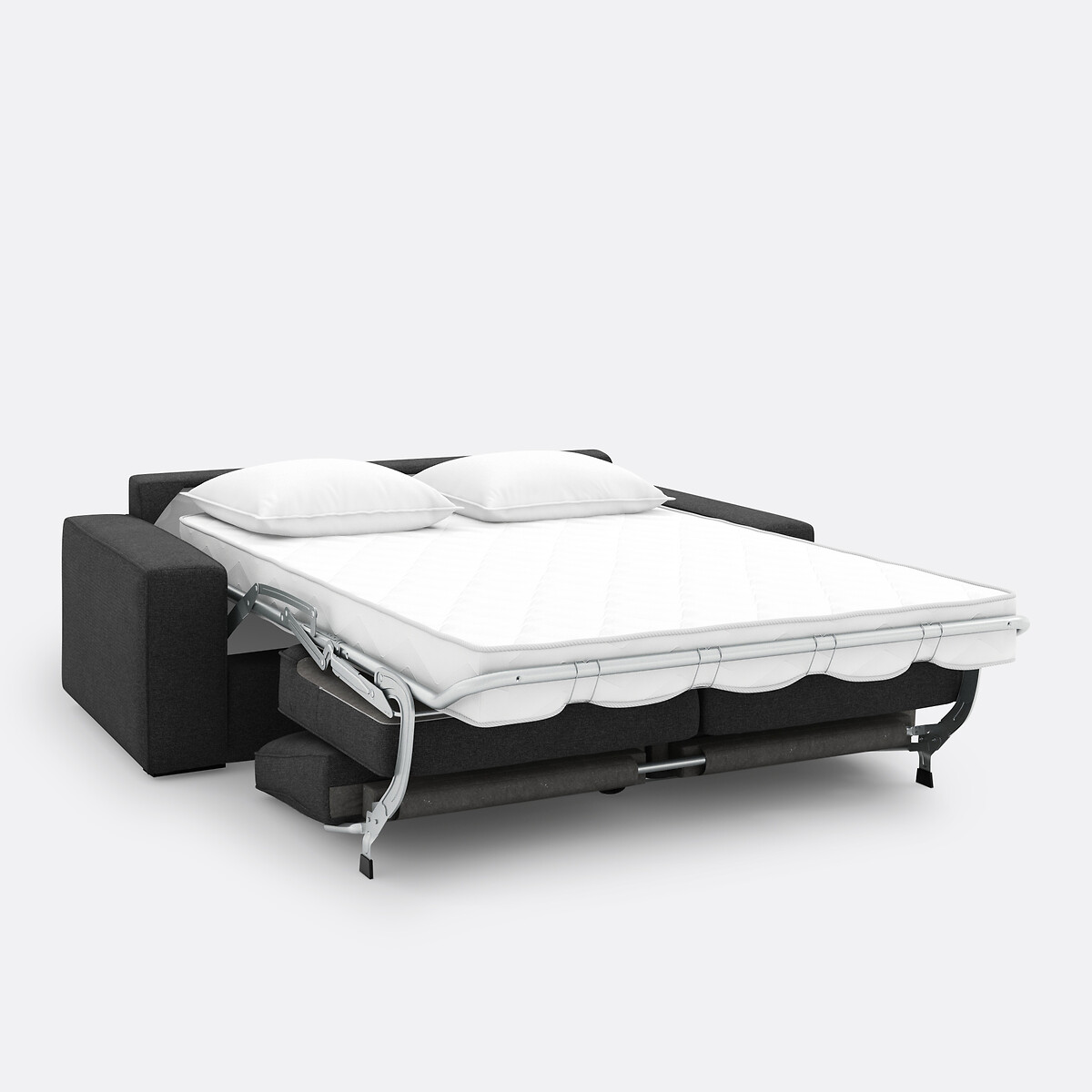 LA REDOUTE INTERIEURS<br>Cama-banco em tecido terra texturizado, mousse, Cecilia