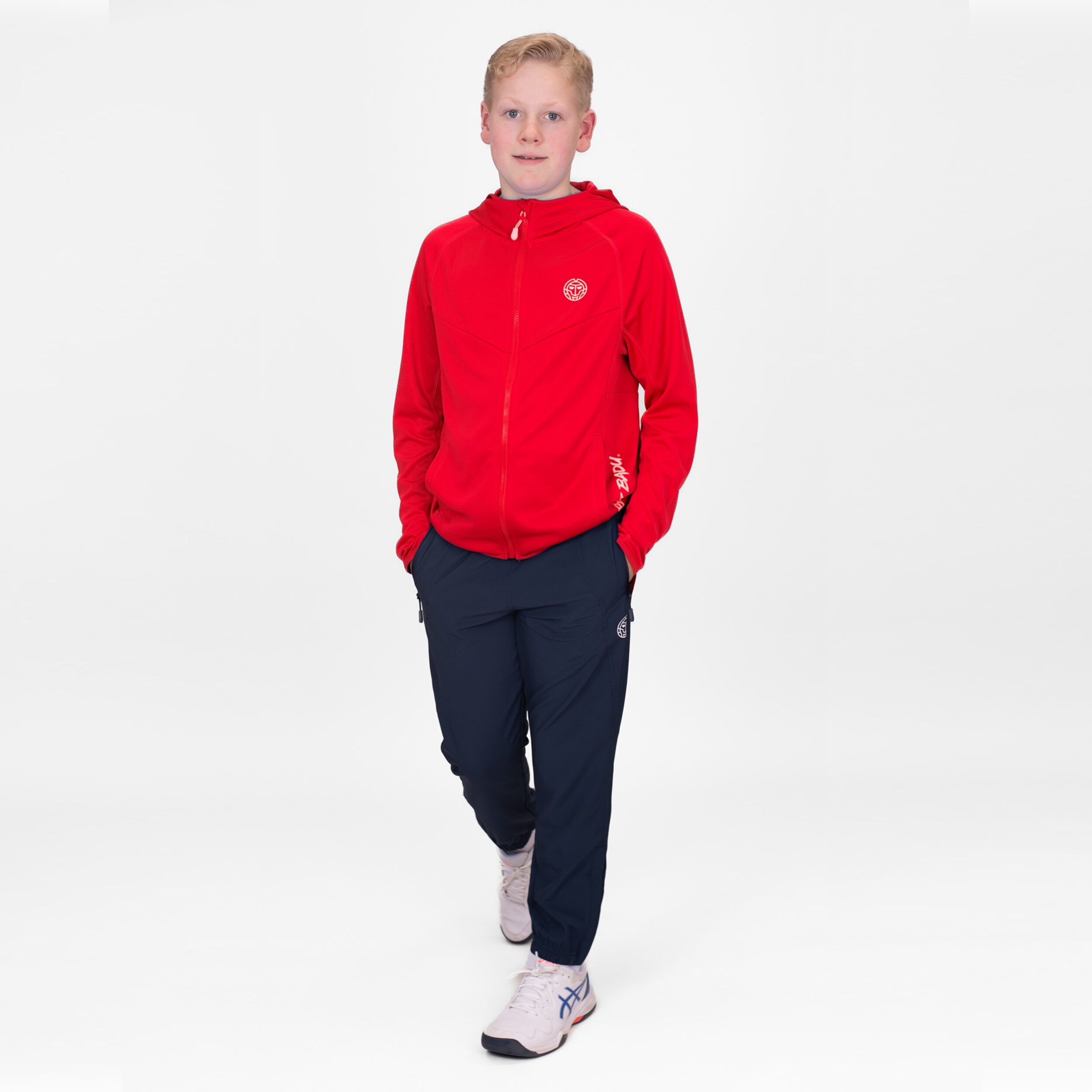 BIDI BADU Crew Hood Veste De Survêtement Garçons - Rouge