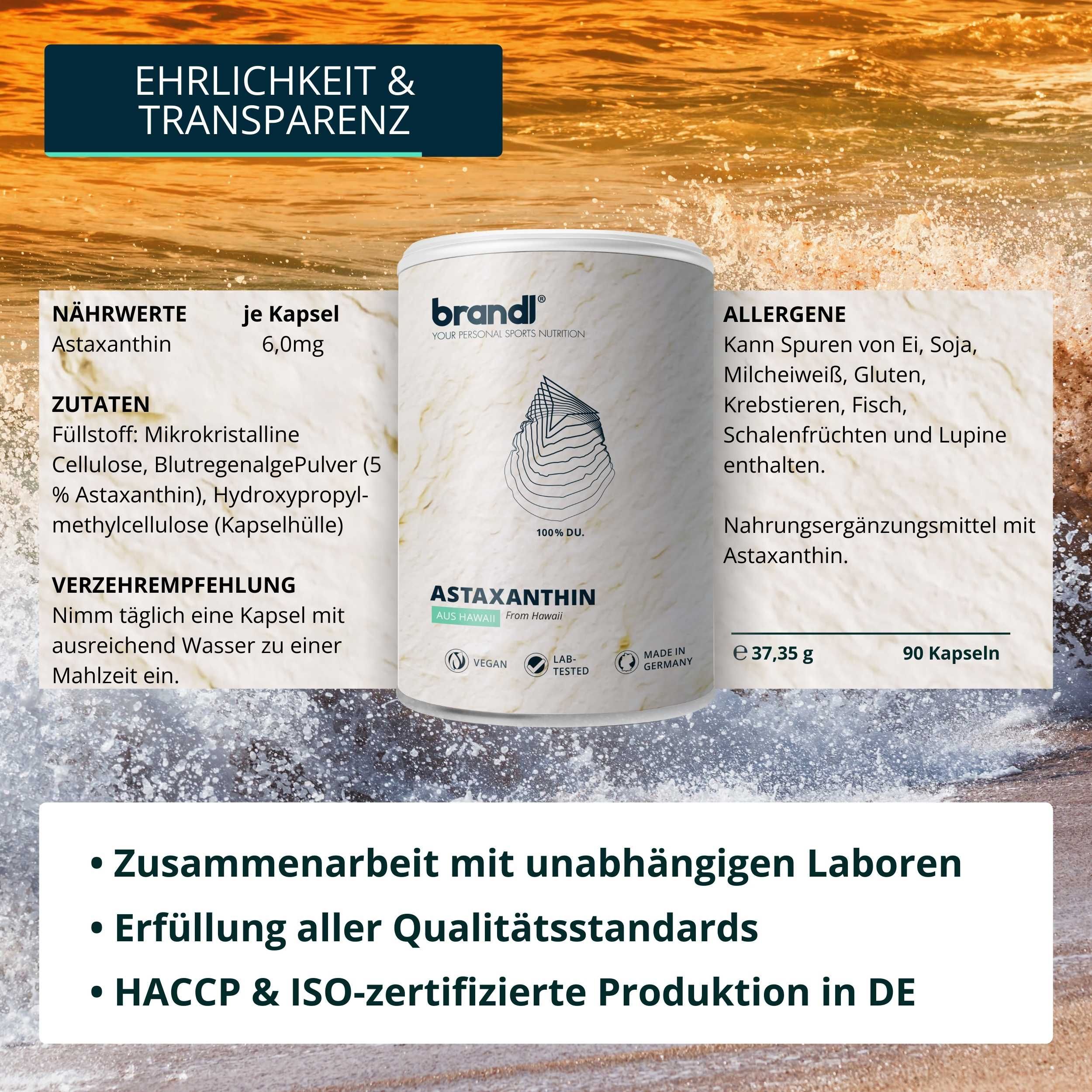 brandl® Astaxanthin mit Antioxidantien