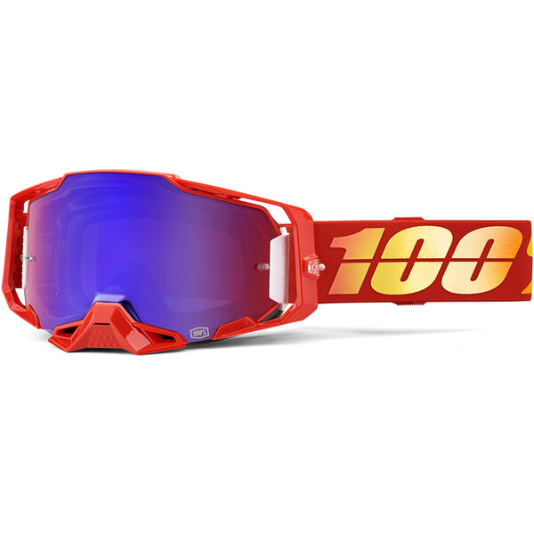100% - Masque Armega Nuketown - Red/Blue Mirror Rouge / Or / Bleu