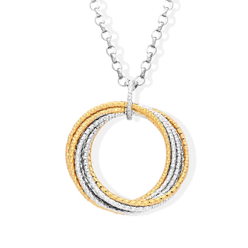 Collier Argent Doré Rhodié Diana