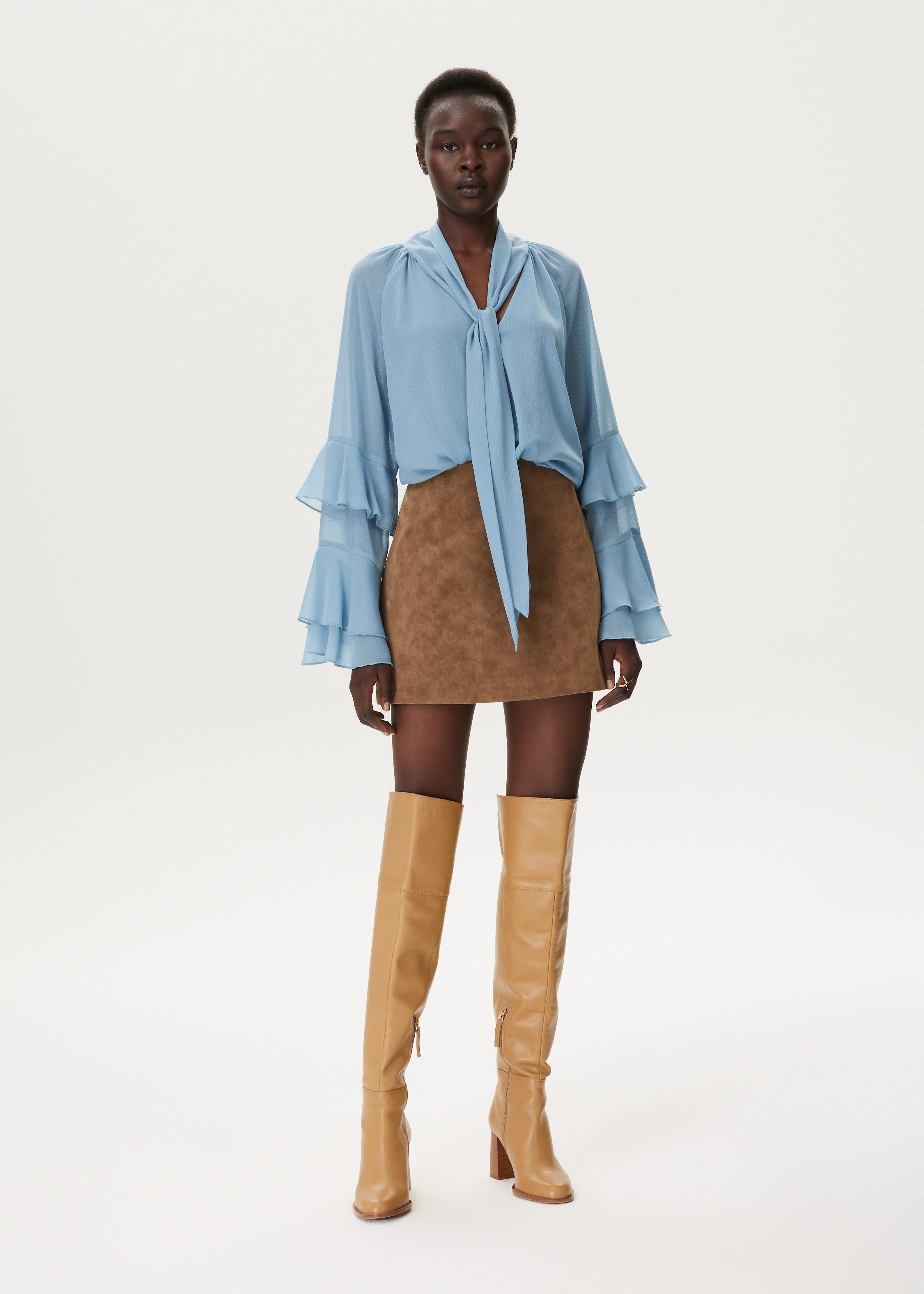 Boho blouse met ruches