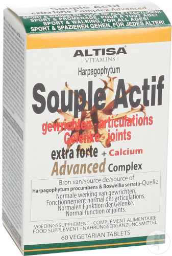 Altisa Souple Actif Harpagophytum Extra Forte Advanced Complex 60 Comprimés Végétariens