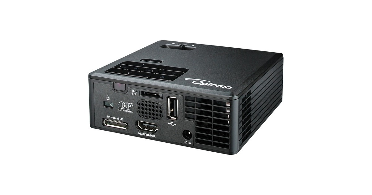 OptomaML750E Ultra-compact LED projector  (Zwart, 3D, 30 dB(A) ECO)