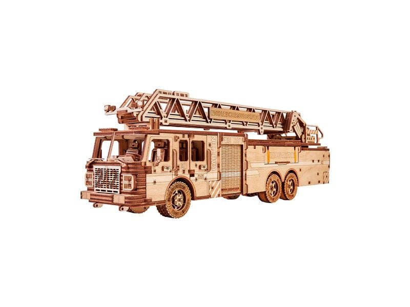 WoodTrick Bausatz Feuerwehrauto Löschfahrzeug 3D Bausatz aus Holz
