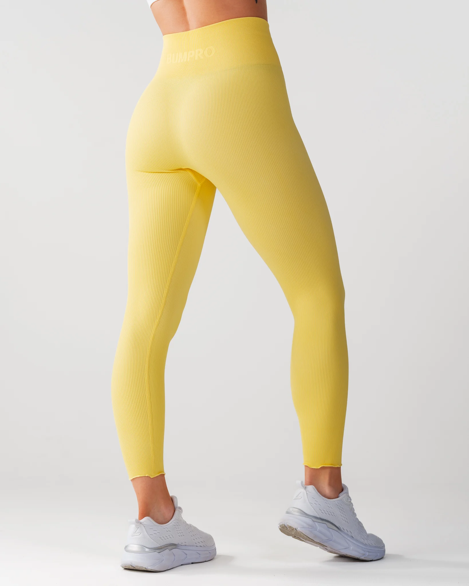 Bumpro Perfect Rib Frill Tights Yellow