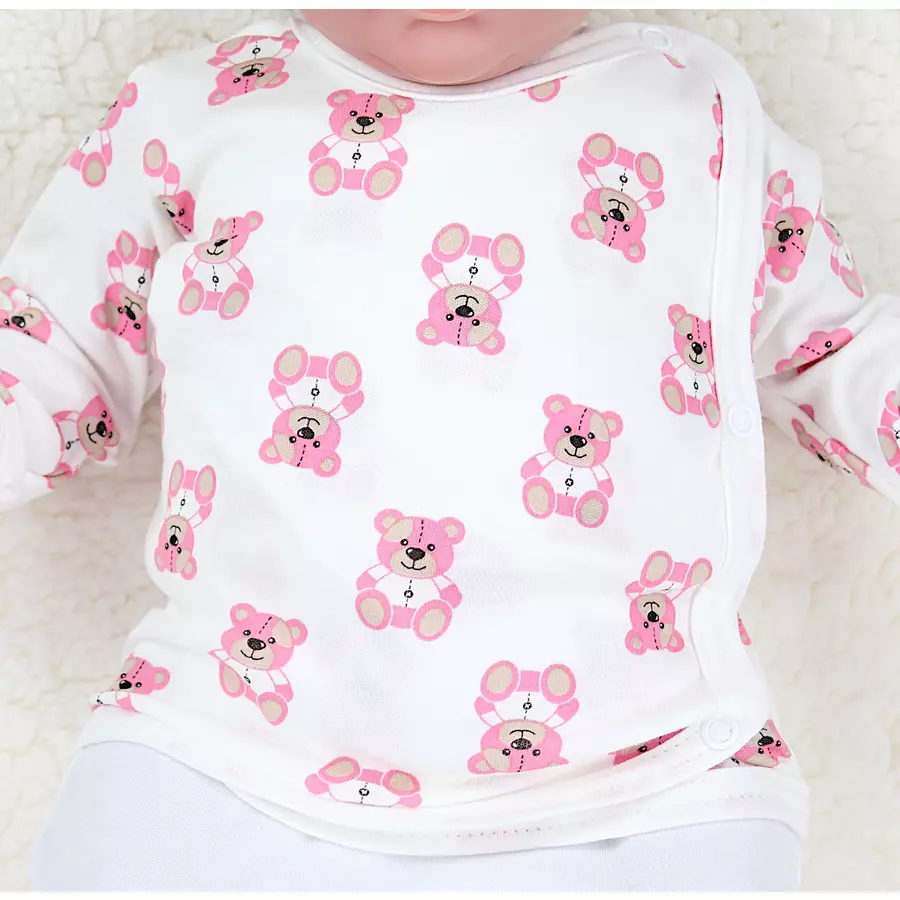 TupTam Baby Mädchen Wickelshirt Langarm 5er Set rosaweiß