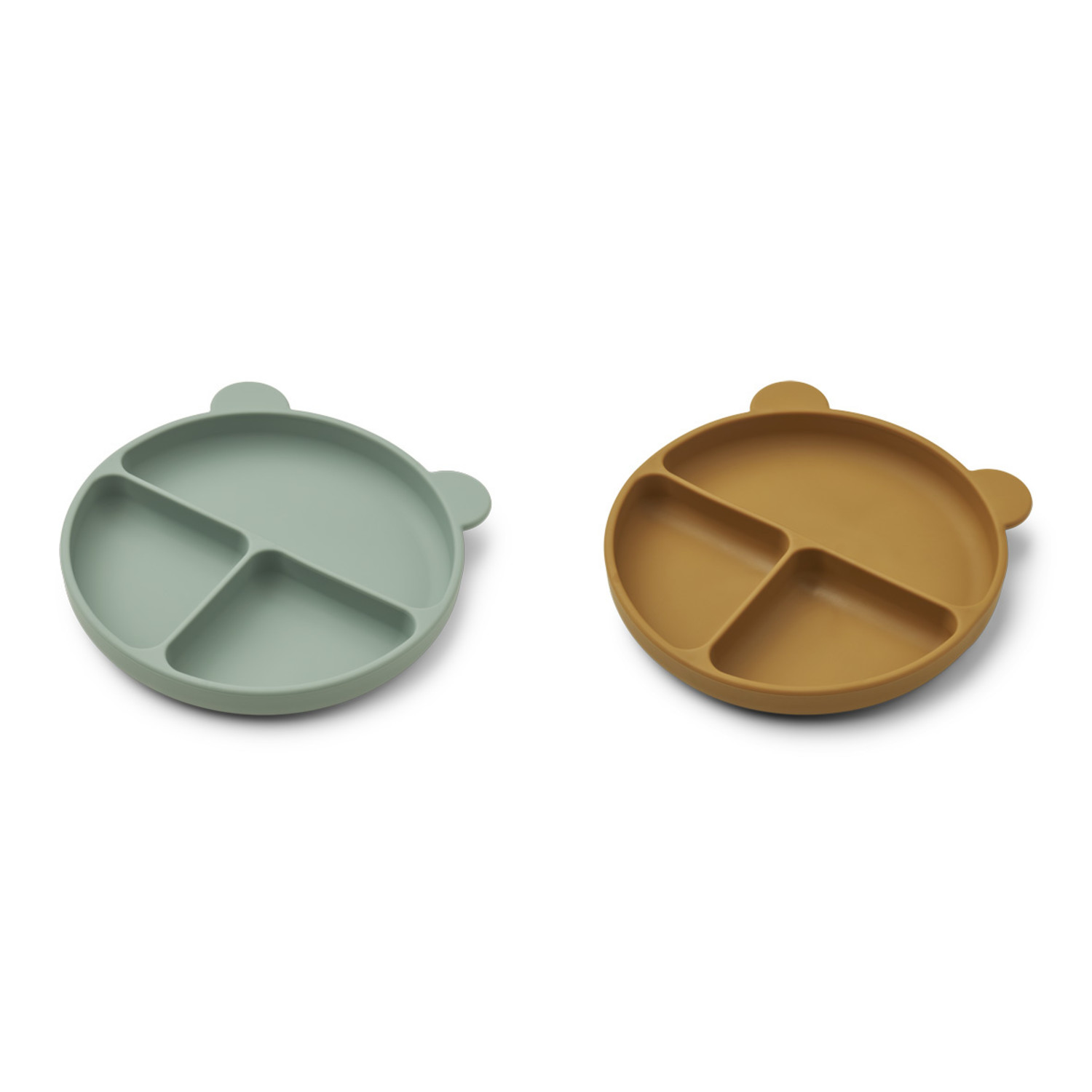 Liewood | Merrick divider plate 2-pack | Peppermint/golden caramel mix