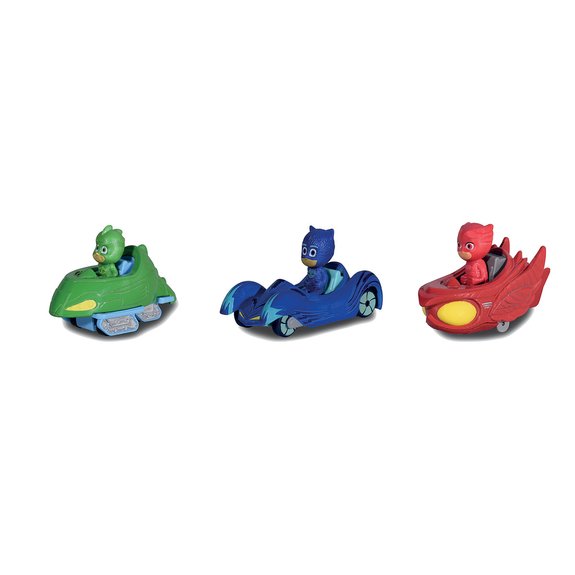 Coffret 3 véhicules en métal Pyjamasques