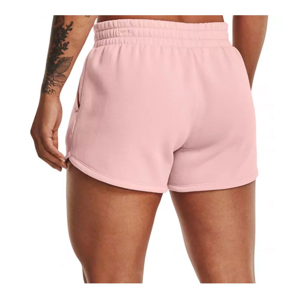 Under Armour RIVAL FLEECE - Short Femme rose