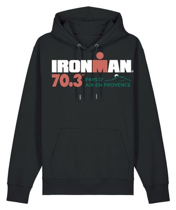 Sweat à Capuche Ironman 70.3 Aix En Provence Noir