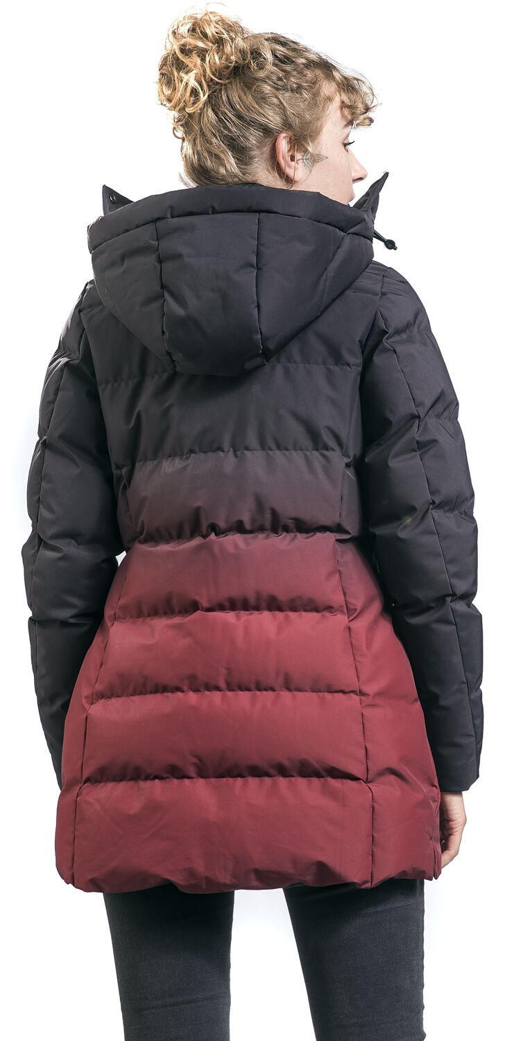 Veste D'Hiver Dégradée Noir-Rouge | RED by EMP Veste mi-saison
