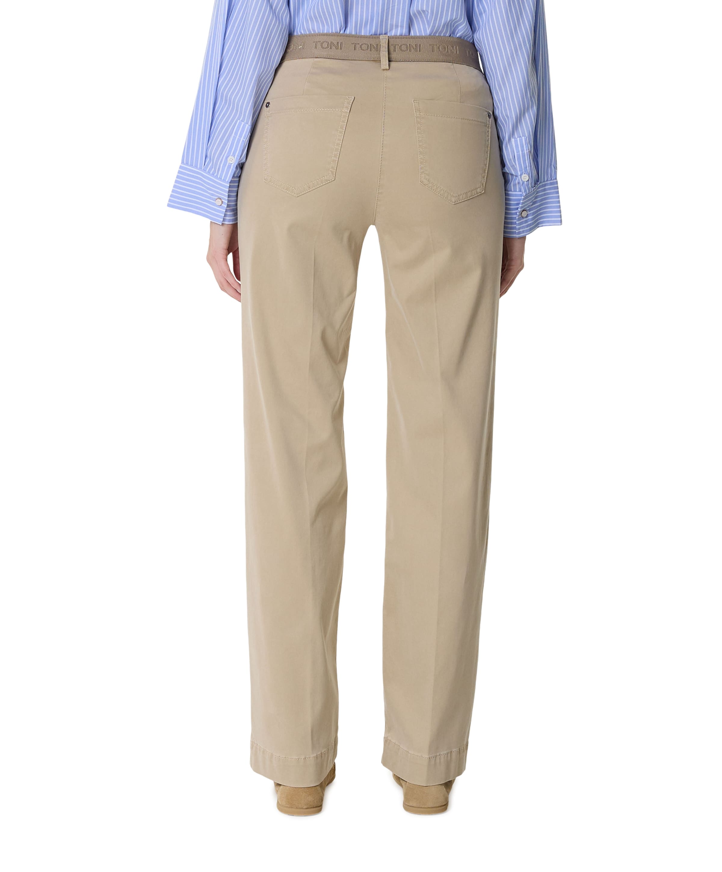 Toni Jenny Wide dames broek beige