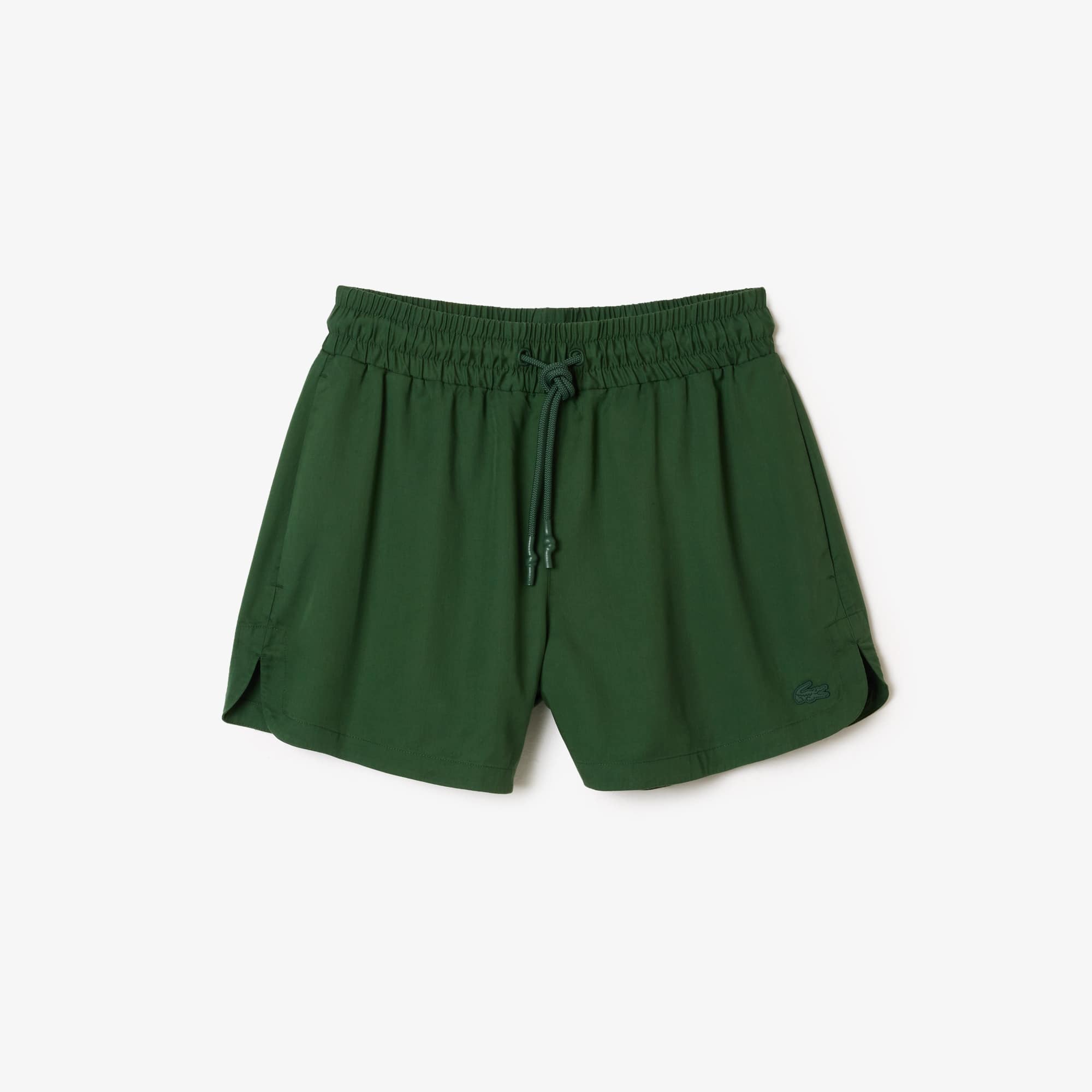 Short fluide en lyocell Shorts - Vert - Lacoste - Femme