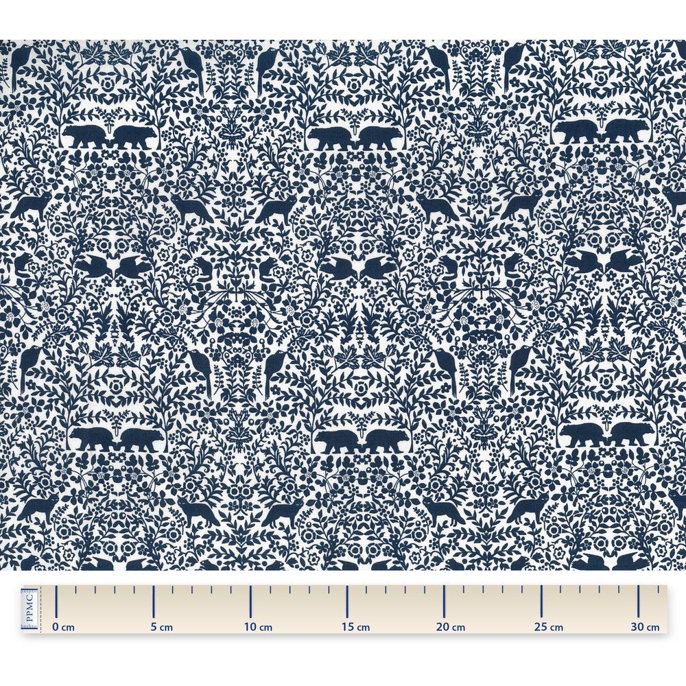 Coupon Tissu 50 Cm Scandinave Marine