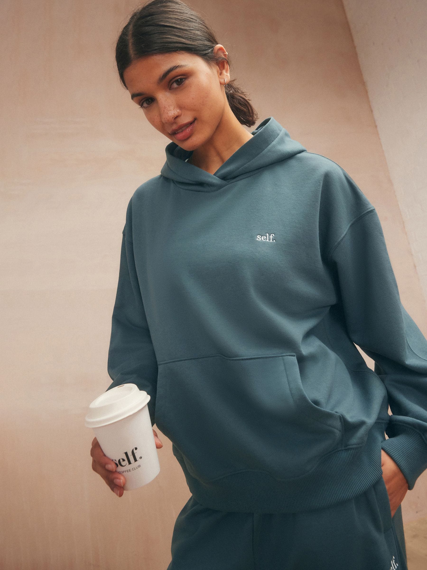 Blauwgroen - Self. hoody