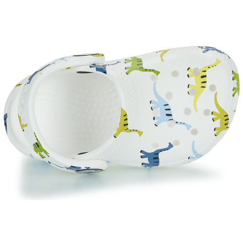Crocs - Classic Character Print Clog T - Blanc / Dinosaure