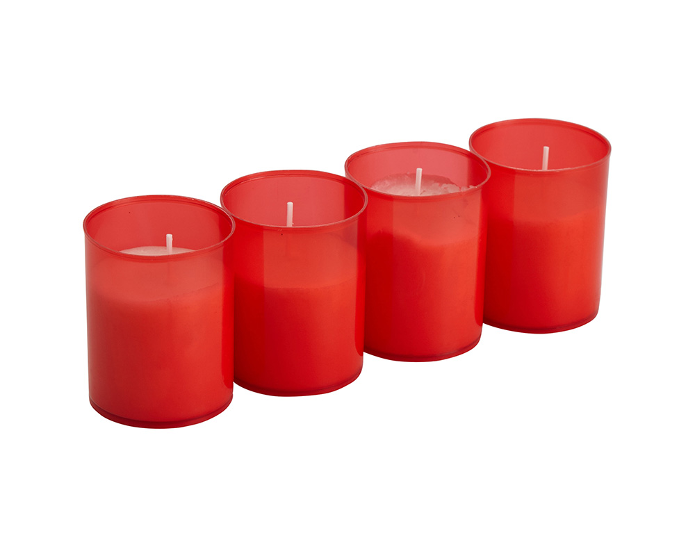 VELA LITURGICA AUCHAN VERMELHA 22H 4UN