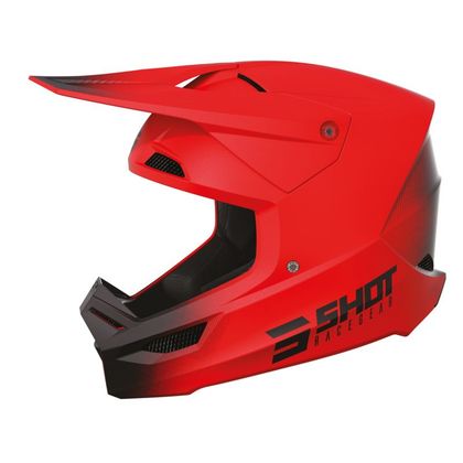 Casque cross Shot RACE - DRAW 2024 - Rouge