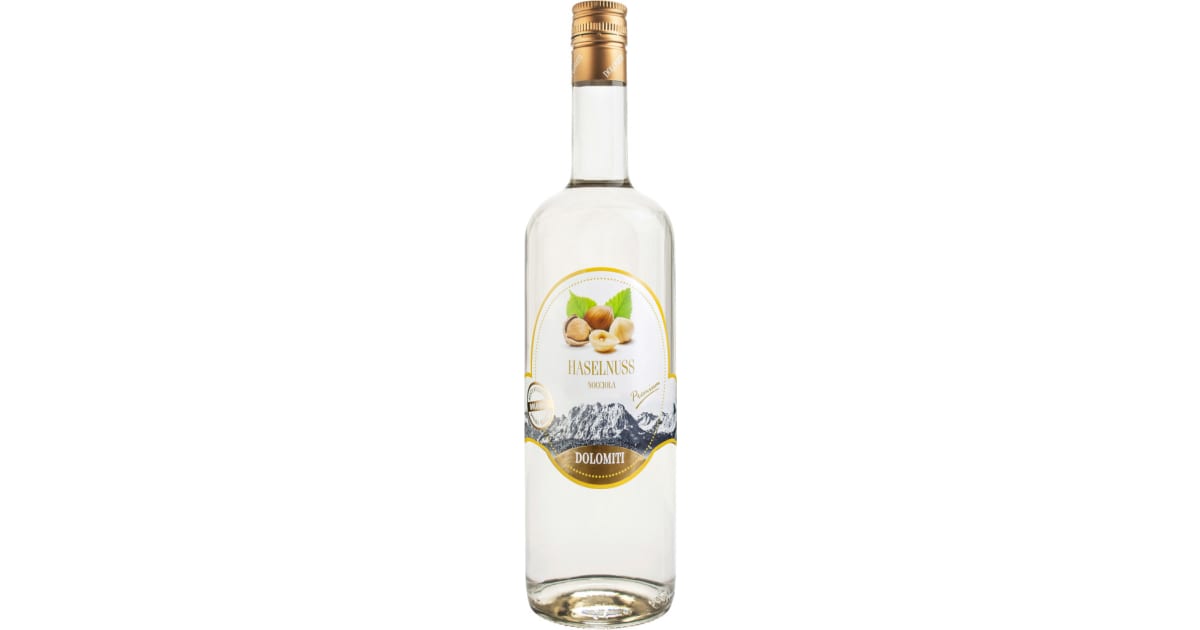 Dolomiti Haselnuss Schnaps 40% 0,2 Liter (Einweg)