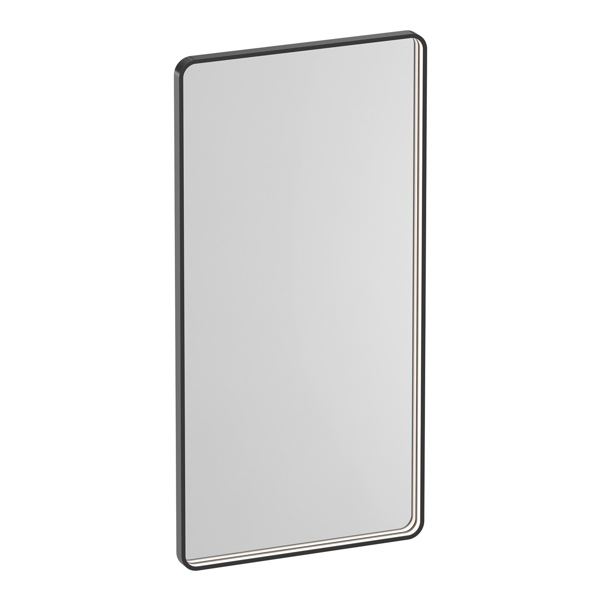 Brauer Sapphire rechthoekige spiegel met verlichting 120x60cm gunmetal