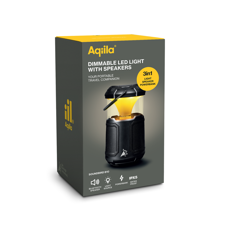 Aqiila - Soundbird B10 - Dæmpbar LED lampe med højttalere