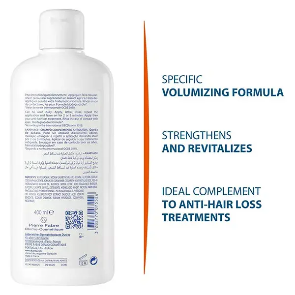Ducray Anaphase+ Shampoo Complementar Antiqueda 400ml