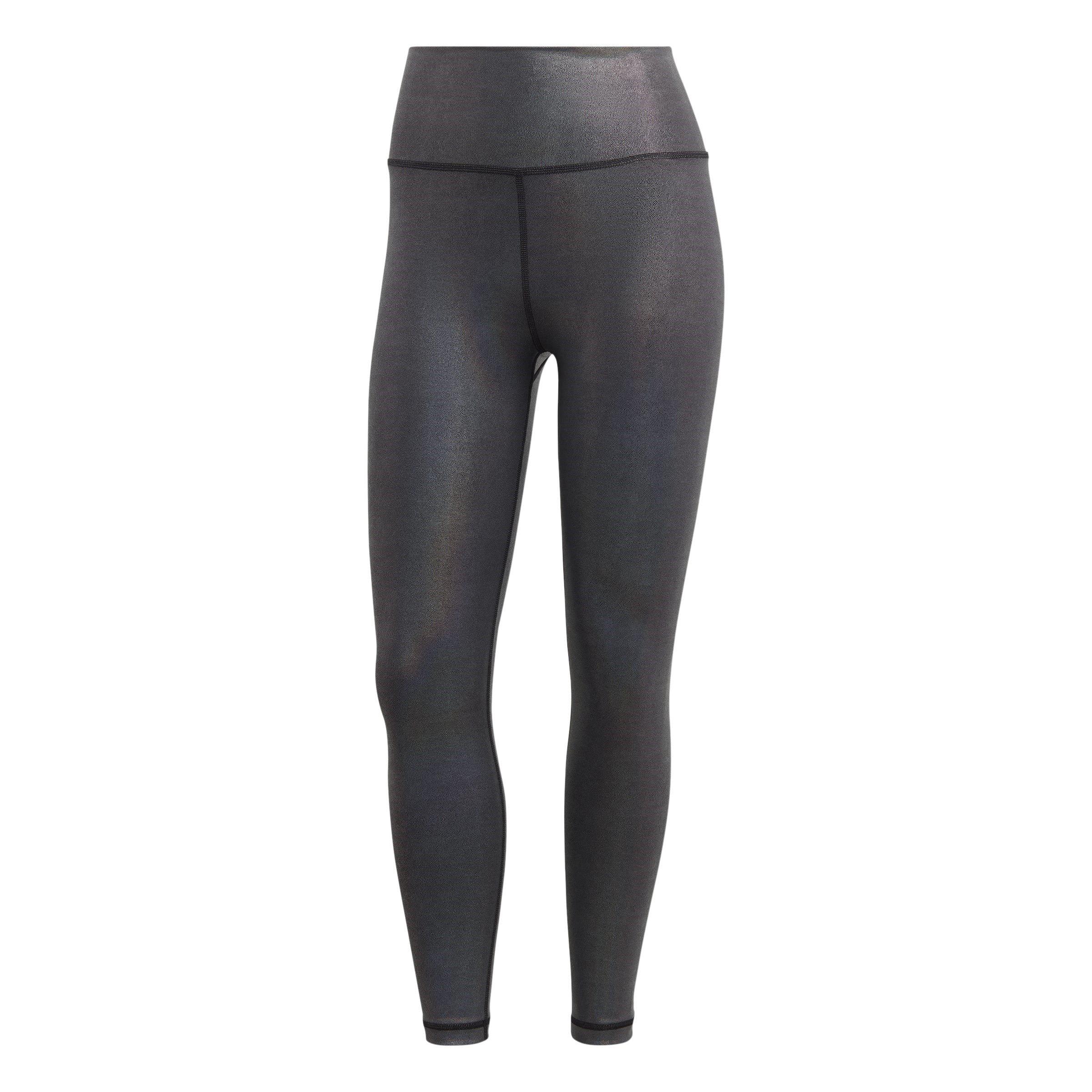 adidas Optime Training Shine 7 8 Gym Leggings Womens