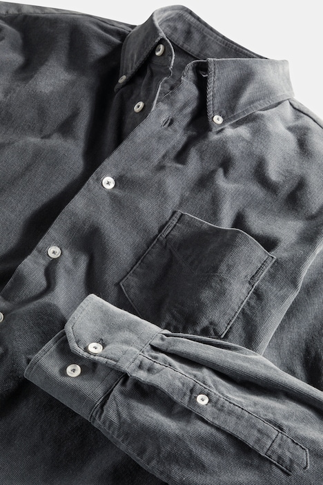 Cordhemd, Langarm, Buttondown Kragen, Modern Fit, bis 8 XL
