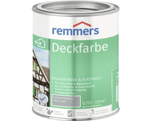 Remmers dekkende houtverf, venstergrijs, 750 ml
