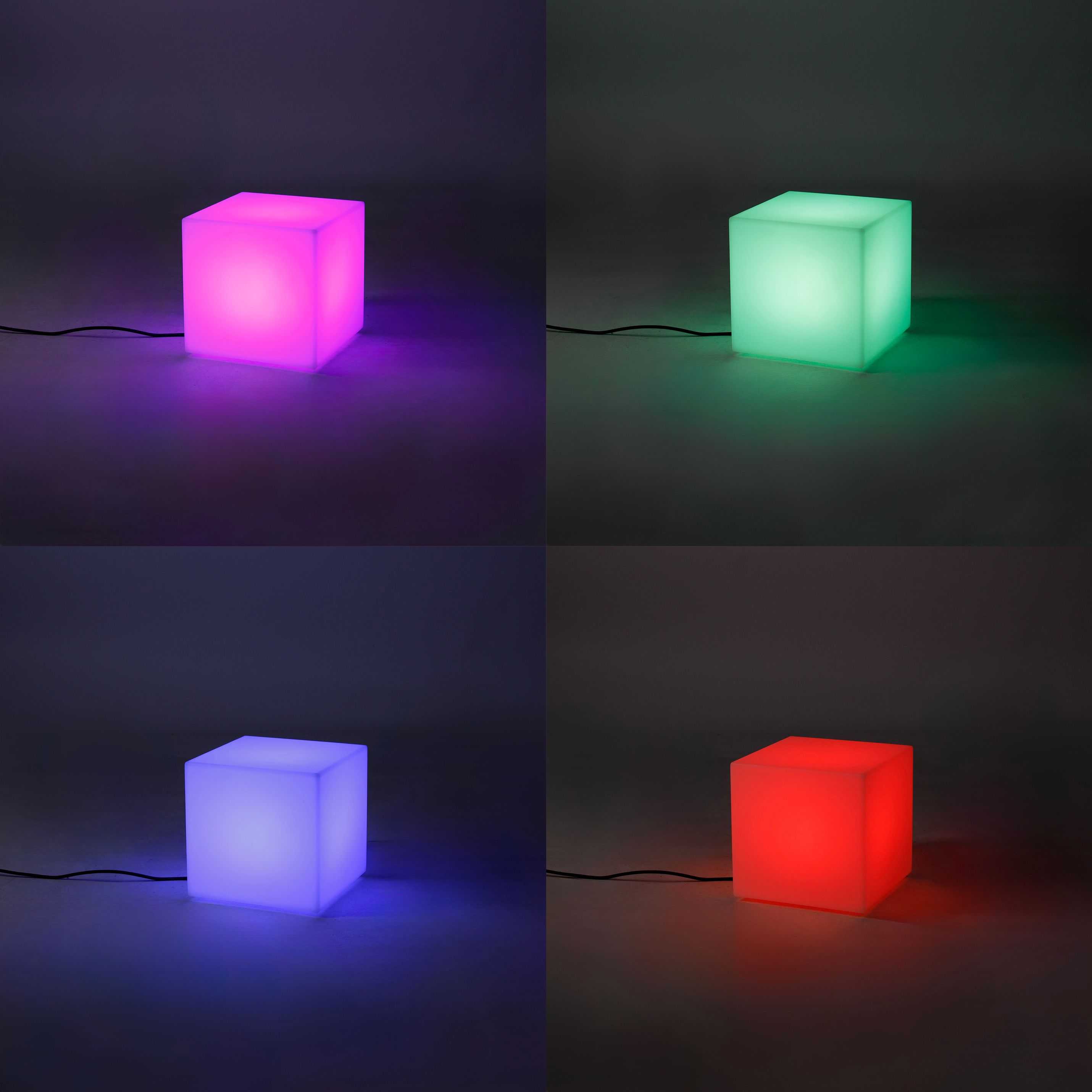 Smart buitenlamp wit 30 cm vierkant incl. LED A60 IP44 - Nura