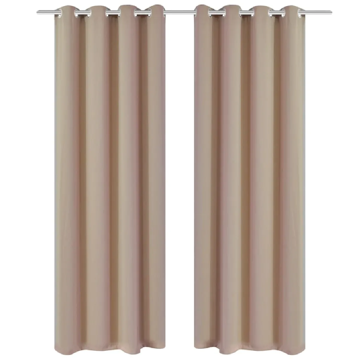 VidaXL Rideau Blackout 2 pcs - Crème
