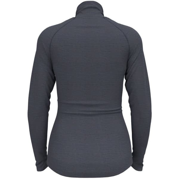 T-shirt thermique ODLO NATURAL PERFORMANCE PW 150 BL TOP TURTLE NECK L/S HALF ZIP W FOLKSTONE GRAY/INDIA INK MELANGE
