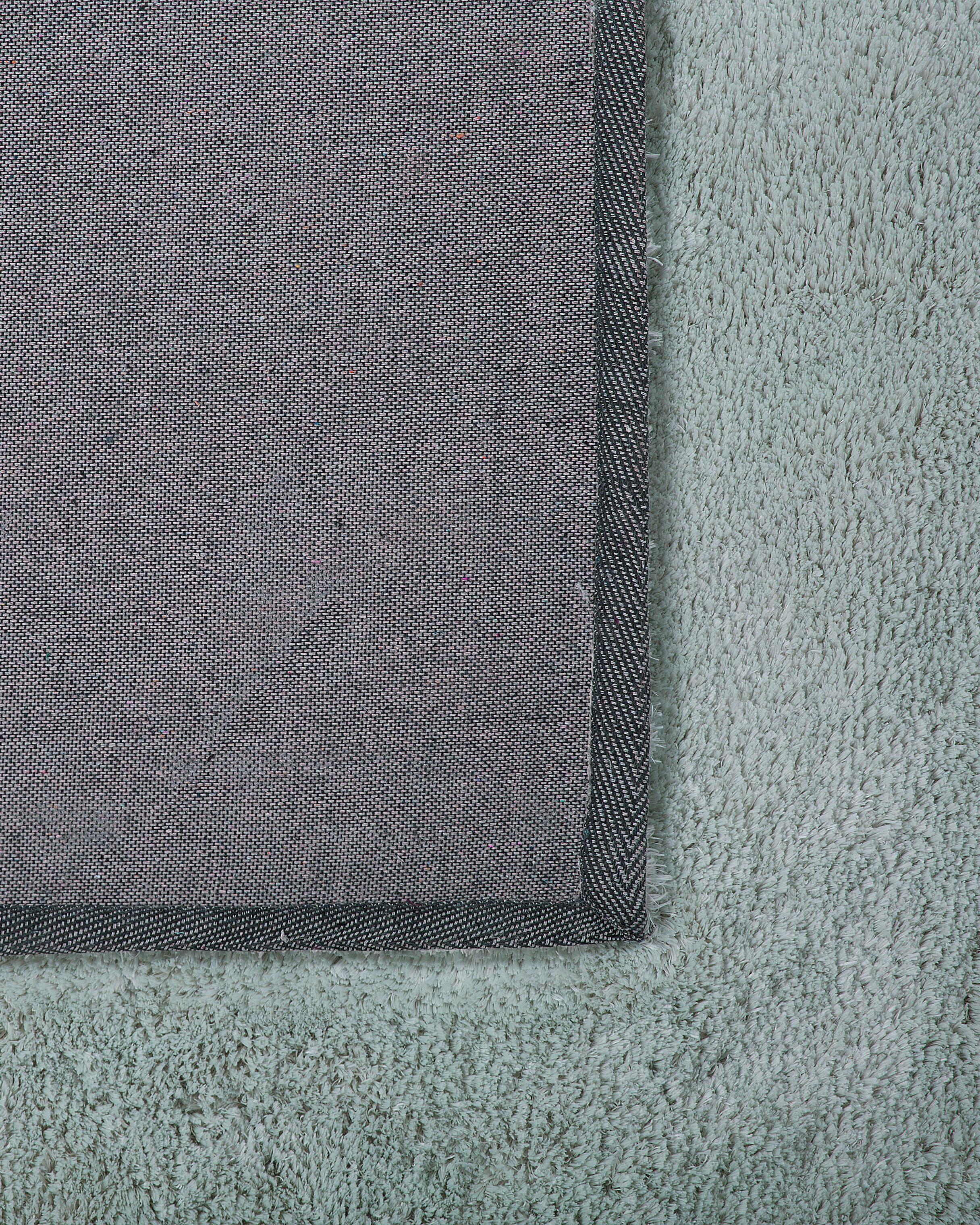 Hoogpoligvloerkleed EVREN Mintgroen 200 x 200 cm