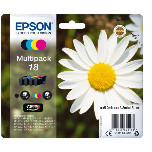 Tinteiro Epson 18 C13T18064010 Multipack