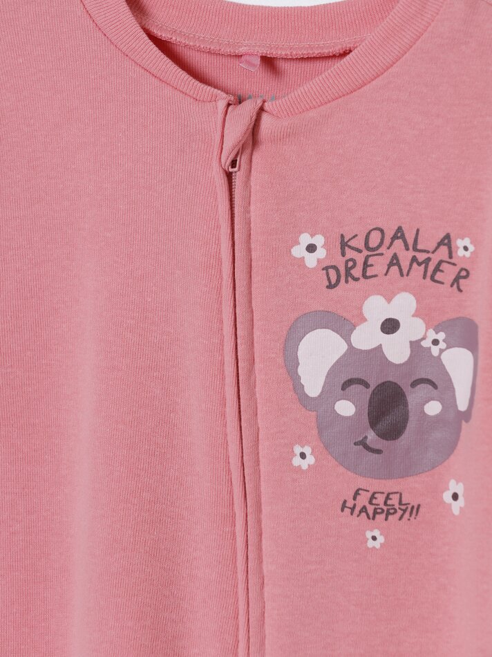 Conjunto com 2 pijamas com zíper - Rosa Claro