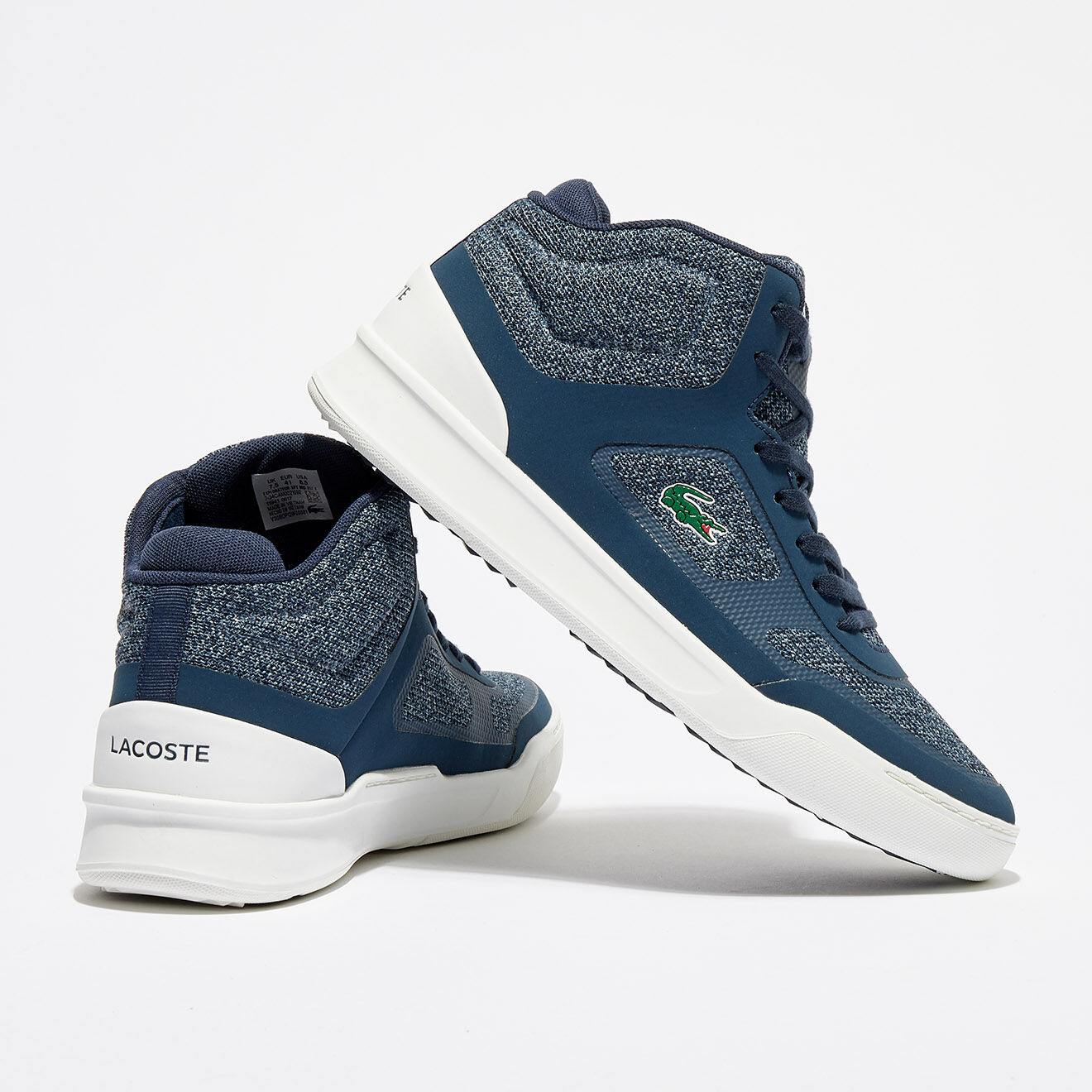 Lacoste Baskets Explorateur Spt Mid 317 2 bleu marine/blanc