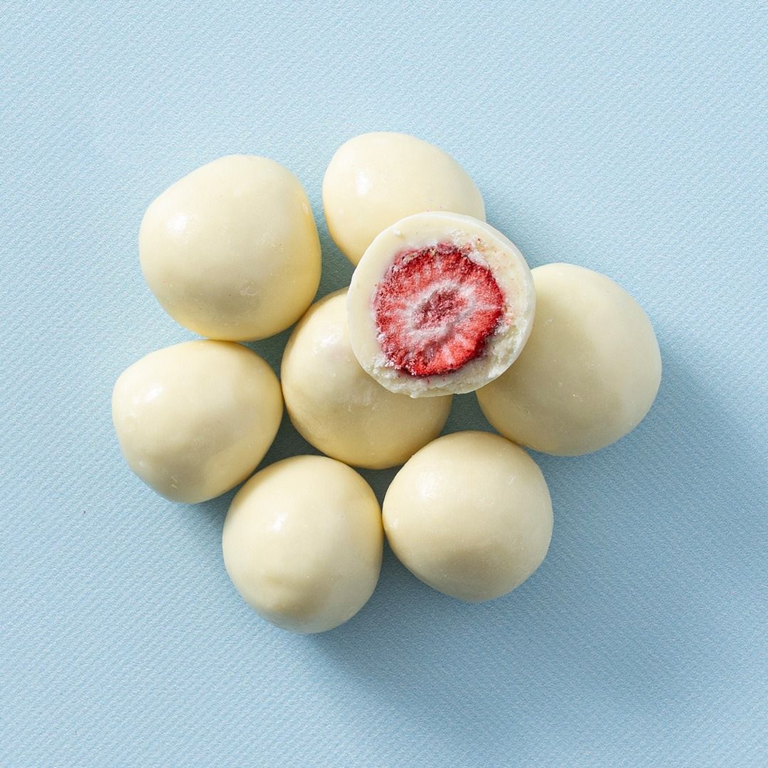 Chocolade yoghurt aardbeien