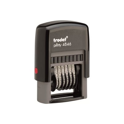 Trodat - Tampon Printy 4846 - numéroteur 6 lignes