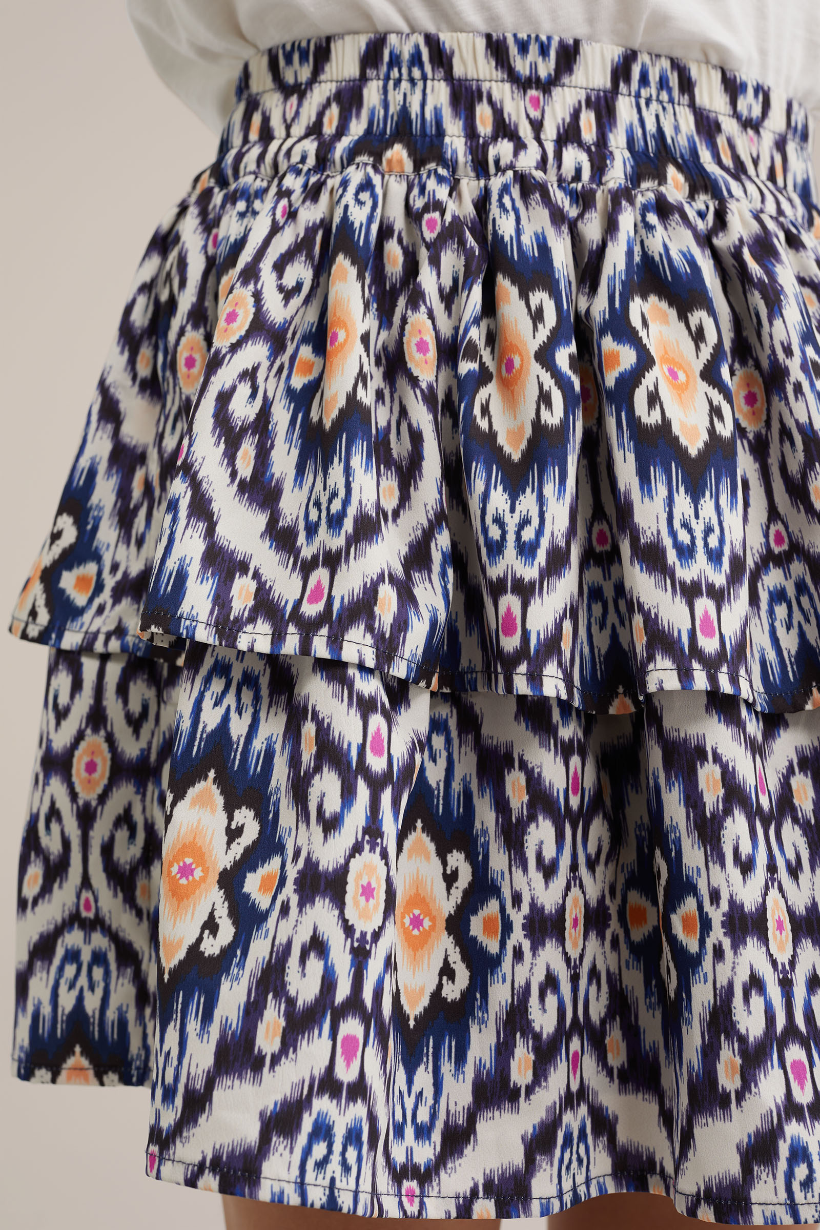 Meisjes rok met dessin WE Fashion Donkerblauw