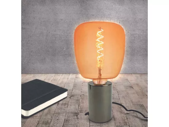 Ampoule carrée LED ambré 14 cm Lot de 2