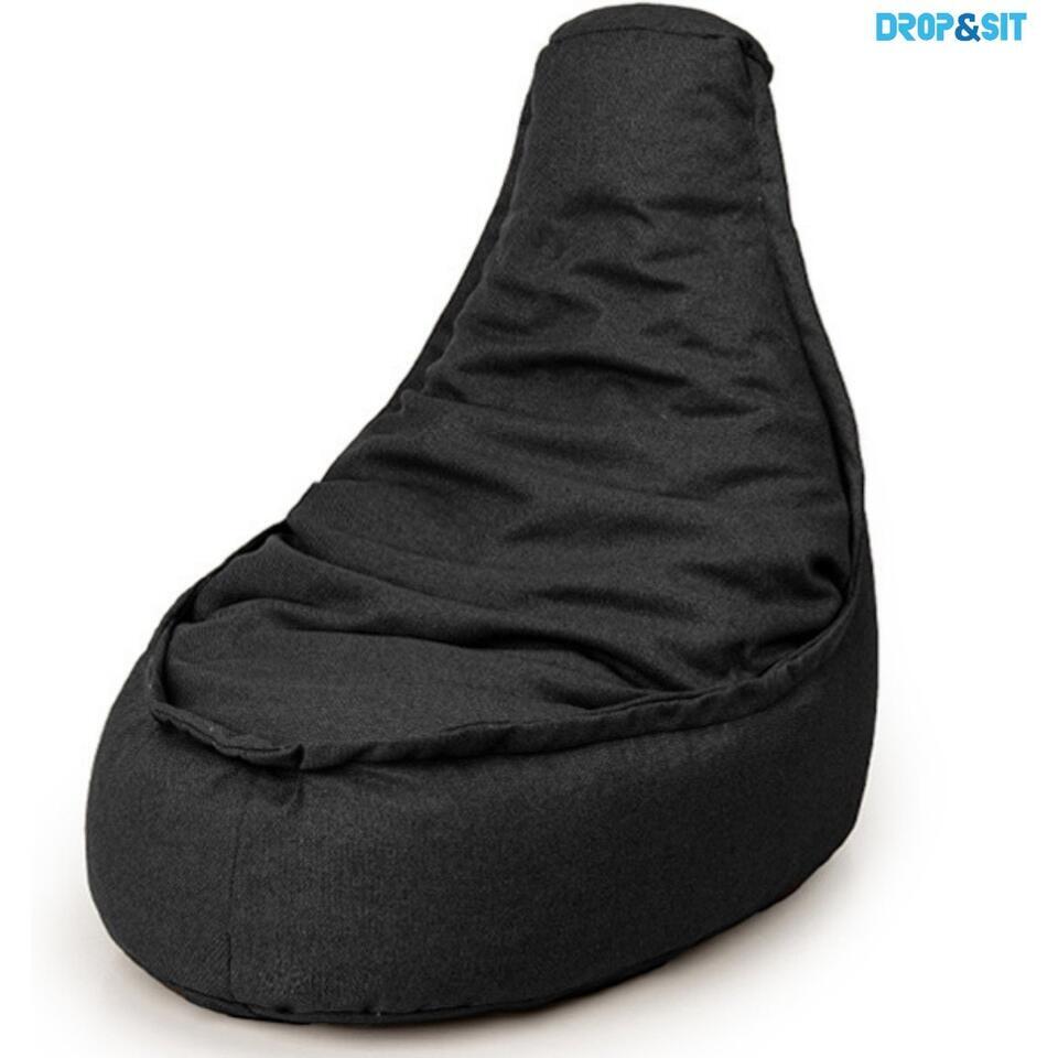 Parya Zitzak Stoel Volwassenen 95 x 75 cm Beanbag Zwart