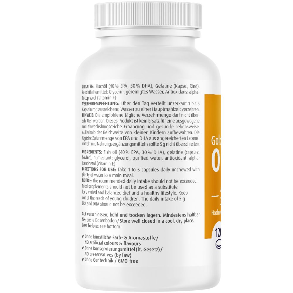 ZeinPharma® Omega 3 Kapseln Gold Cardio Edition