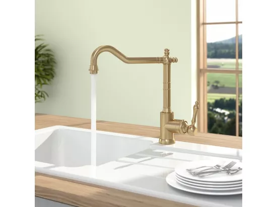 Robinet cuisine VILLEROY ET BOCH Avia 2.0 Or mat + nettoyant